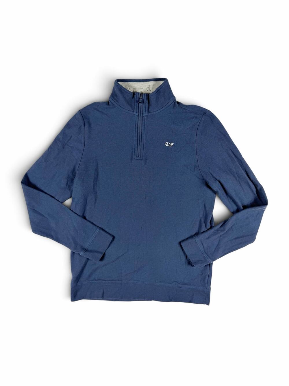 Vineyard Vines Quarter Zip Pullover Navy Blue Pima Cotton Boys Large 16